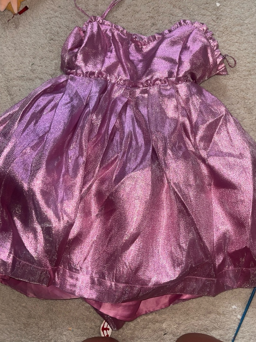 Forever 21 Pink Satin Party Dress